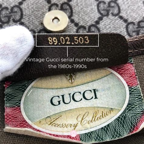 do gucci clothes have serial numbers